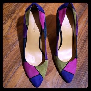 ❤Nine west Multi Colored pumps
